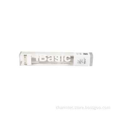Flat Colored USB to 30pin Dock Cable iPhone 4/4s, 1.2m, Grey